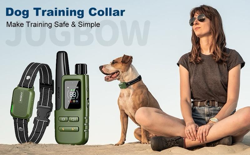 Jugbow Dog Shock Collar 3300FT IPX7 Waterproof with Remote, 4 Training Modes, Rechargeable E-Collar for All Breeds Jugbow Dog Shock Collar 3300FT IPX7 Waterproof with Remote, 4 Training Modes, Rechargeable E-Collar for All Breeds