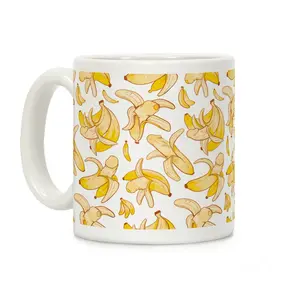 Funny Banana Pattern Coffee Mug – 11oz White Ceramic/Accent Mug