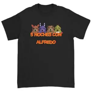 5 Nights with Alfredo T-Shirt, Unisex Shirt Men's Top Medium Sports Tweed Underwear, Simple Style, Casual Look, Easy to Match