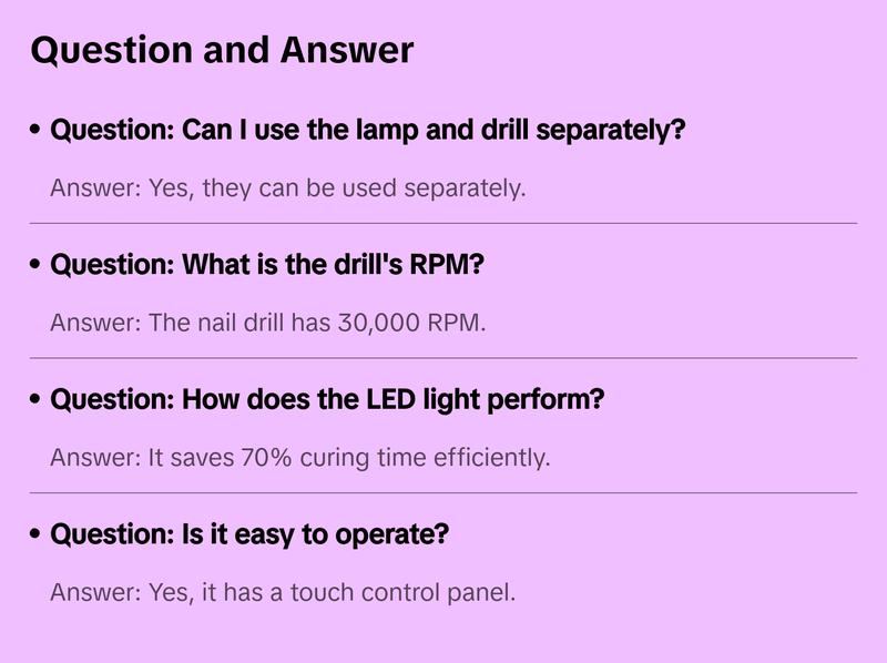 MelodySusie X2-2 in 1 Nail Lamp with Nail Drill 30,000 RPM