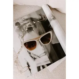 Quay All Talk Oversized Cat Eye Sunnies in Ivory