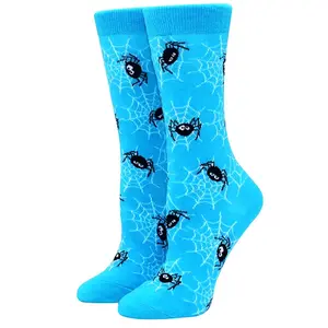 Blue Spider Socks (Adult Medium - Women's Shoe Sizes 5-10)