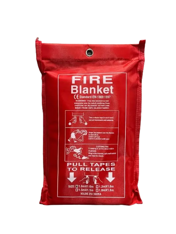 Emergency Fire Blanket - 2 Pack - Fire Suppression Blanket for Kitchen, 40” x 40” Fire Blanket for Home, Fiberglass Fire Blanket