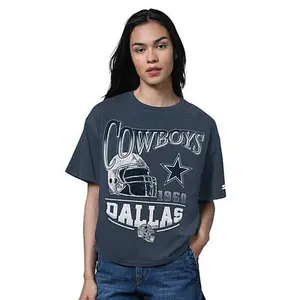 Football Fan Shop Dallas Cowboys Officially Licensed NFL Women's Vintage Oversized Tee