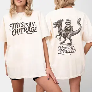 Donut And Mongo Tee Shirt, This Is An Outrage Sweatshirt, Mongo Is Appalled Shirt, Dungeon Crawler Carl Hoodie, Sci Fi Fantasy Book Gift , Unisex Sweater Pullover Tee