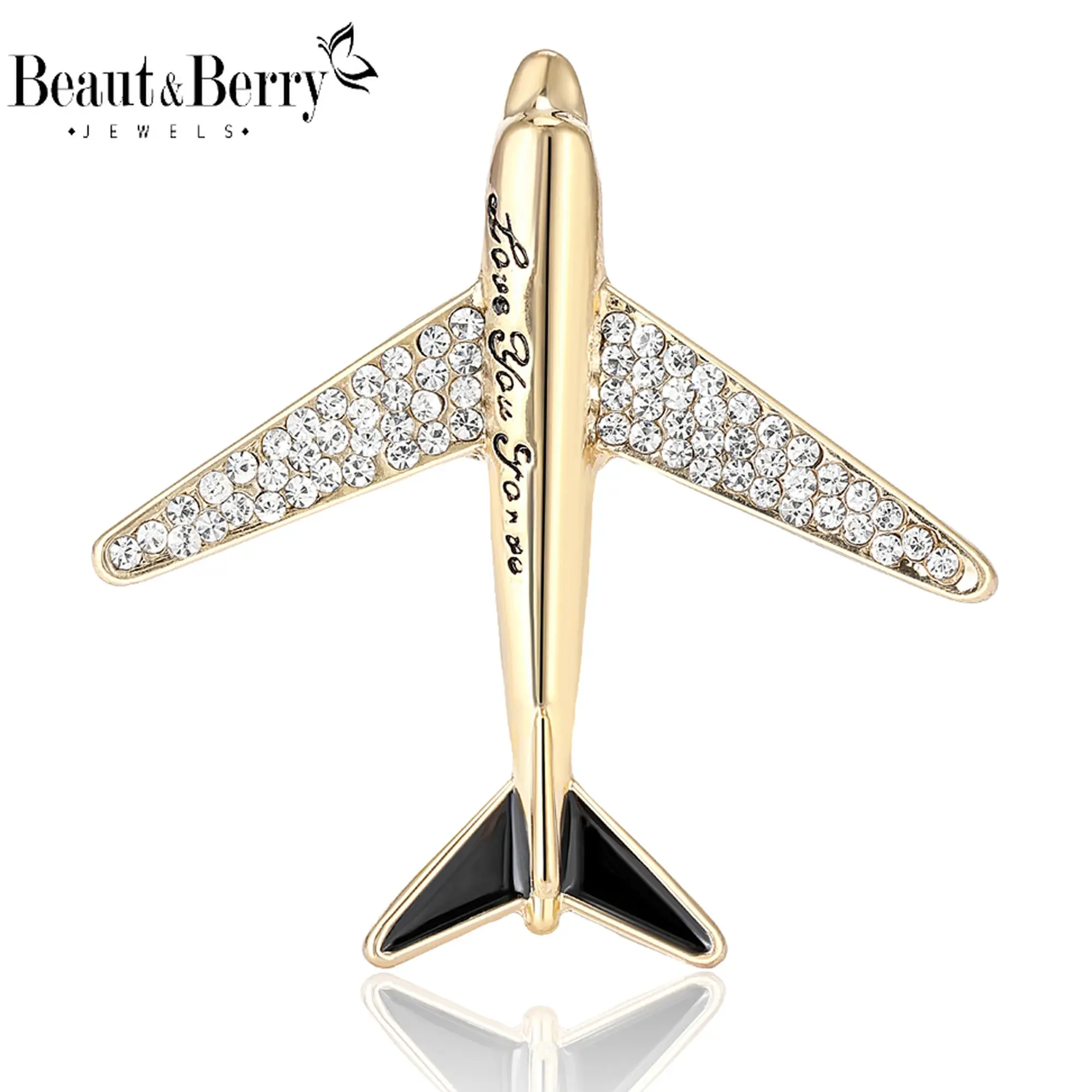 Fashionable Design Airplane Brooches Unisex
