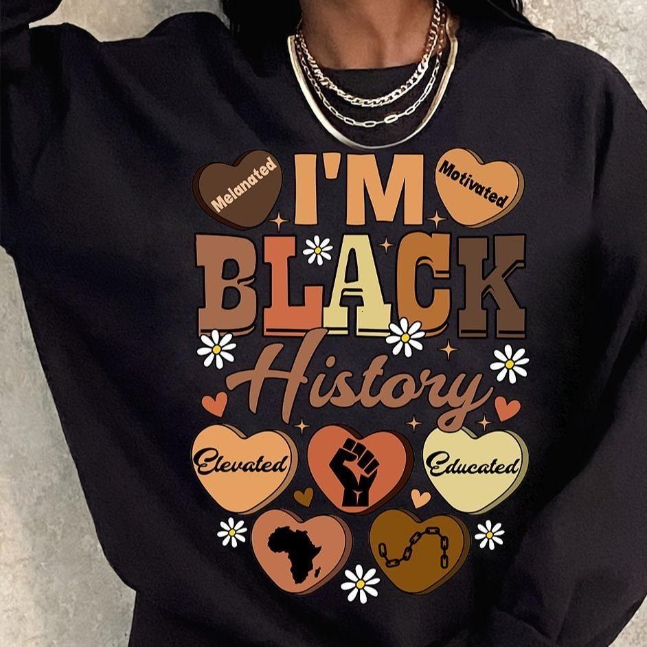 Vintage Black History Month Sweatshi …