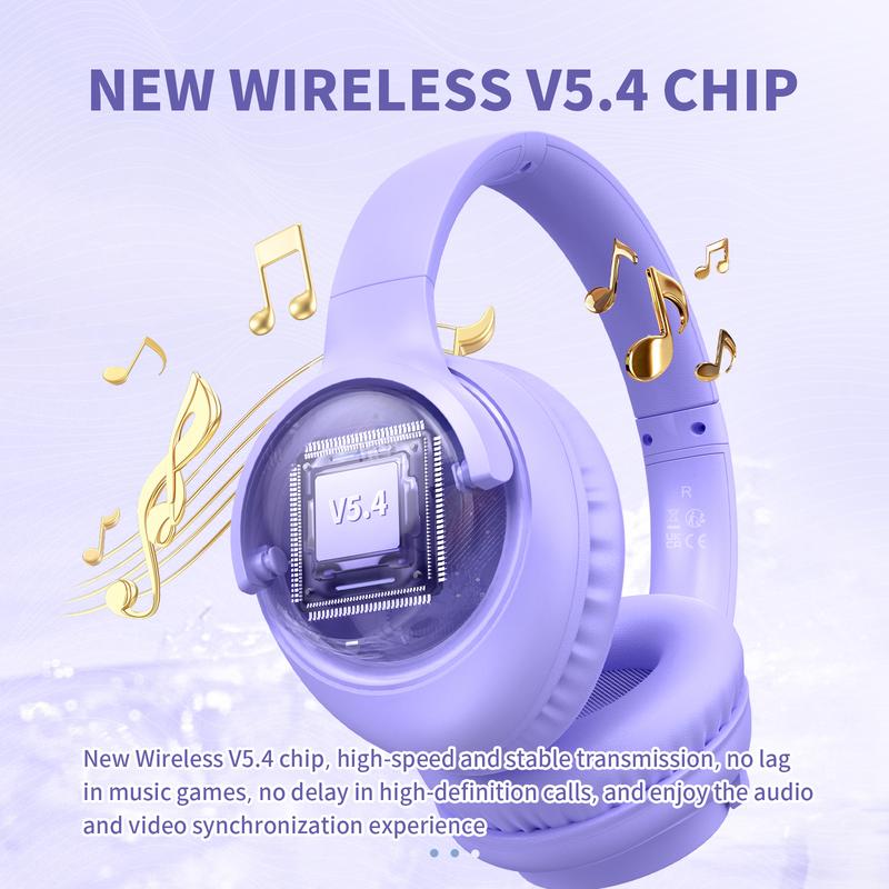 Over-Ear Headphones With Microphone, Lightweight Foldable & Portable Stereo Bass Headphones, Hands-Free Calling, Ideal For Gaming & PC & Mobile Phones Use, Foldable Headphones Black Audio  #TikTokShopHolidayHaul