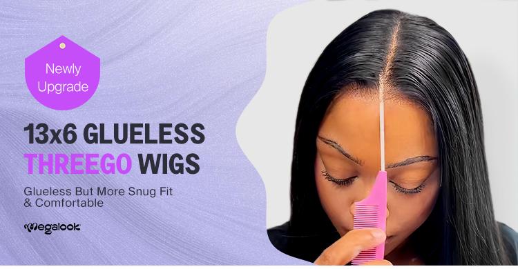 [13x6 GLUELESS WIG] Megalook 13x6 Glueless Transparent Lace Frontal Wigs Chestnut Brown/Natural Color Pre-everything Glueless Wig 180% Density Pre-plucked Natural Hairline Beginner Friendly #TikTokShopHolidayHaul