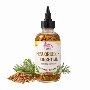 Fenugreek & Horsetail Hair Growth Oil | Fast Hair Growth | Thick, Long, Strong Hair | Anni Beauty Crown Elixir