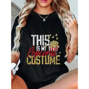 100% Cotton This Is My Popcorn Costume T-Shirt