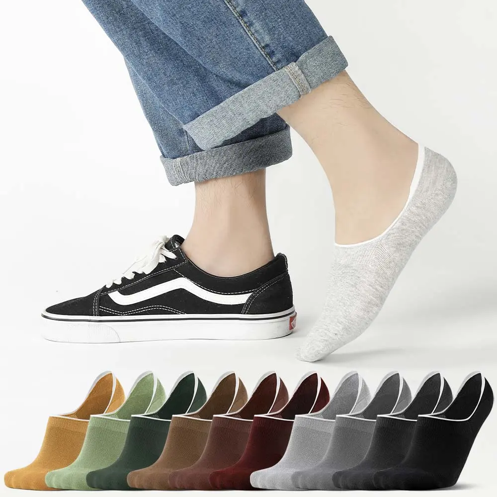 10 pairs of premium high-quality boat socks, cute short men’s boat socks, sweat-wicking odor-resistant low-cut boat socks, non-slip no heel slip, shallow-cut invisible air-conditioning socks, thin boat socks for comfort without stuffiness Menswear
