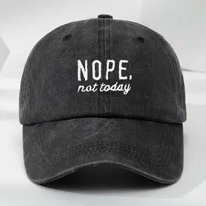 ONPE High-Quality Embroidered Baseball Cap, Washed Vintage Style, Adjustable Duckbill Hat, Soft Top, Comfortable Sunshade Cap