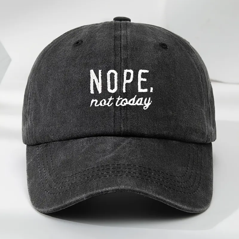 ONPE High-Quality Embroidered Baseball Cap, Washed Vintage Style, Adjustable Duckbill Hat, Soft Top, Comfortable Sunshade Cap