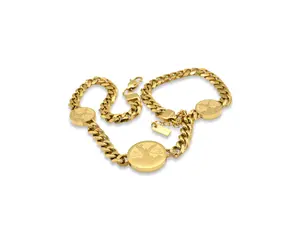 Mexico Coin Necklace - Unique Mexican Coin Design for Cultural Flair - Durable Materials - Perfect for Casual Wear or Statement Piece