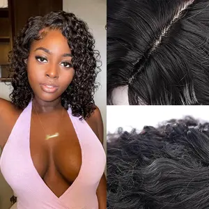 XIAQUJ Short Curly Bob Wigs Human Hair Short Curly Wigs Human Hair Bob Wig for Black Women Curly Lace Front Wigs Human Hair Wigs for Women Black