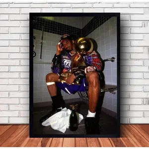 Kobe Basketball Poster - Premium Basketball Legend Print for Bedroom & Man Cave