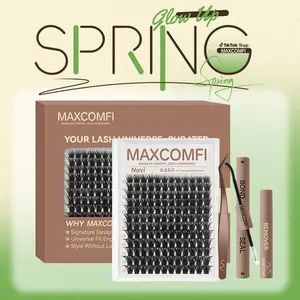 Navi | MaxComfi Voluminous Lashes Without the Bulk Long-Lasting, Waterproof & Super Soft & Thin Band Magic&MagicSoft |  Waterproof Long-Lasting Natural Daily Volume Style Beginner-Friendly DIY Lashes for Flawless Voluminous Look Trendy Must-Have