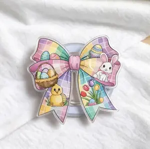 Cute Easter Bunny & Chick Bow Magsafe Phone Grip – Magnetic Pop Socket & Kickstand – Spring Phone Accessory Gift