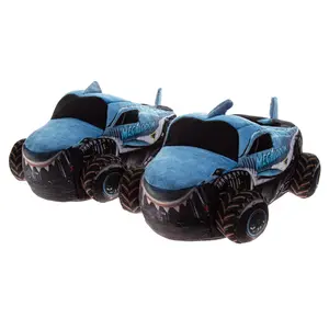 Monster Jam Megalodon Kids 3D Slip-On Slippers Dual Sizes (Toddler / Little Kid)