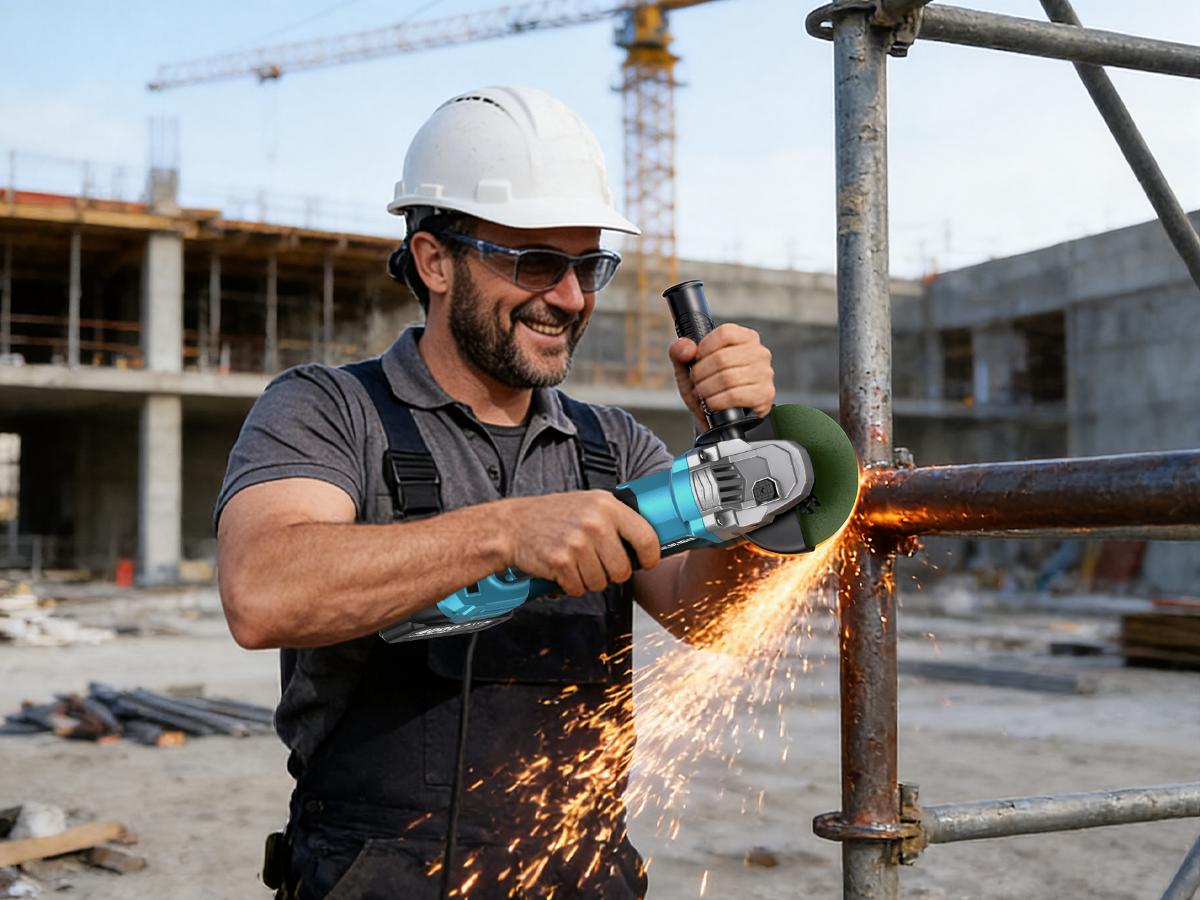 SEESII 3-in-1 Cordless Power Tool Set: Electric Rotary Hammer, Cordless Angle Grinder & Brushless Impact Wrench - Heavy Duty Combo Kit with 2x 4.0Ah Batteries for Construction, Automotive Repair & Metal Fabrication, 3ML SEESII 3-in-1 Cordless Power Tool Set: Electric Rotary Hammer, Cordless Angle Grinder & Brushless Impact Wrench - Heavy Duty Combo Kit with 2x 4.0Ah Batteries for Construction, Automotive Repair & Metal Fabrication, 3ML