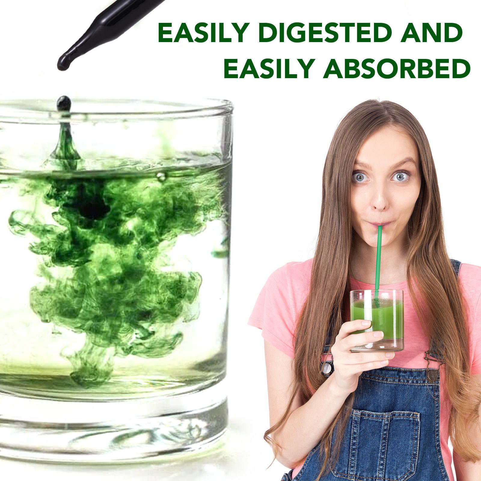 Acentiallabs Chlorophyll Liquid Drops - for Digestion, Gut Health, Energy and Detox - Vegan Safe (Rich, Full Texture and Taste, Not Watered Down) Healthcare Vitamin liquid chlorophyll Acentiallabs Chlorophyll Liquid Drops - for Digestion, Gut Health, Energy and Detox - Vegan Safe (Rich, Full Texture and Taste, Not Watered Down) Healthcare Vitamin liquid chlorophyll