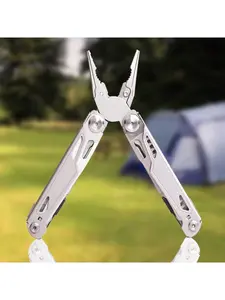 19-In-1 Premium Stainless Steel Multi-Tool For Outdoors, Survival, Camping & EDC – Self-Locking, Includes Saw, First Aid Scissors, Sturdy Spring Pliers & Hex Wrench