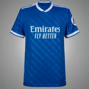 Blue Color RMA 3rd 25/26 Soccer Jersey, RMA Blue Color 25/26 3rd Edition Short Sleeve Soccer Shirt