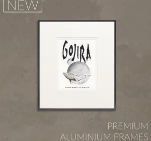 Gojira Flying Whales Concert Poster: Vintage Rock Art Print