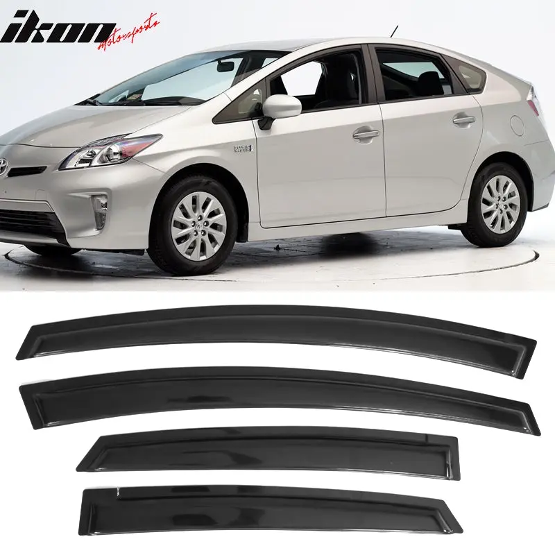 Window Visors for Toyota Prius XW30 2010-2015 4Pc Set Acrylic