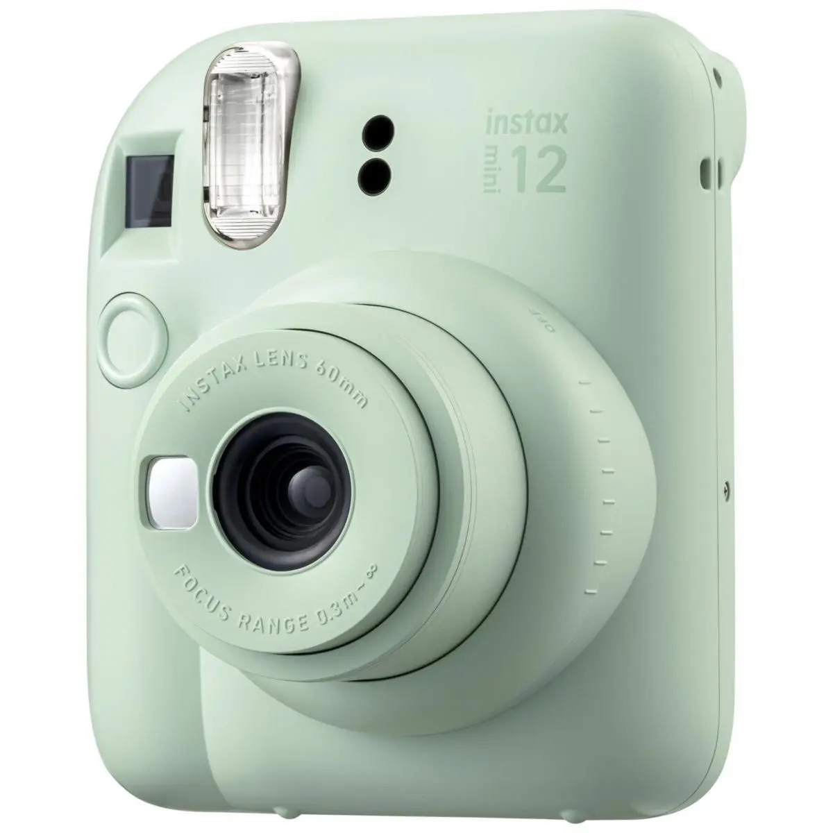 Fujifilm Instax Mini 12 Instant Film Camera - Mint Green, Automatic Selfie-Friendly, Built-In Flash, Integrated Viewfinder, Battery-Powered