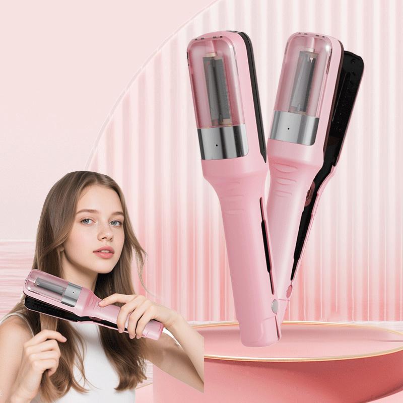 Wireless split-end hair trimmer and clipper, 2-in-1 rechargeable styling tool for easy shaping—ideal for home and travel—suitable for trimming damaged split ends; compact and portable