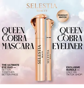 Exclusive TikTok Bundle SELESTIA BEAUTY Queen Cobra Eyeliner & Mascara