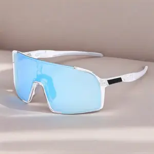 Sports Cycling Sunglasses with Interchangeable Lenses Built-in Myopia Insert UV Protection Anti-Glare Impact Resistant HD Vision for Outdoor Activities