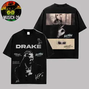 [X-26] Three Album's Drake #2 Graphic Premium 100% Cotton T-Shirt For Drake Fans, Drizzy Concert Outfit, Gift For Drake Fans Graphic Tee, Iceman Habibti Album's Drizzy Merch Shirt Rap Fan Graphic Tee