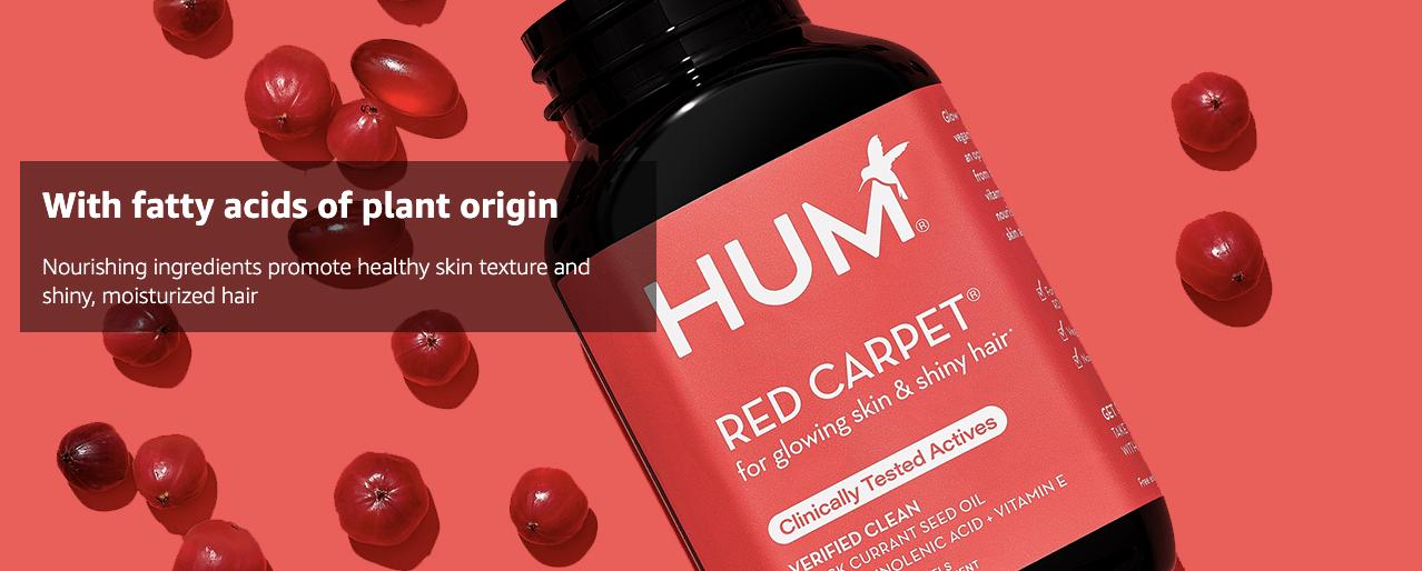 HUM Red Carpet Hair & Nails Formula, 60 Vegetarian Softgels