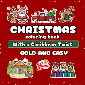 CHRISTMAS COLORING BOOK WITH A CARIBBEAN TWIST