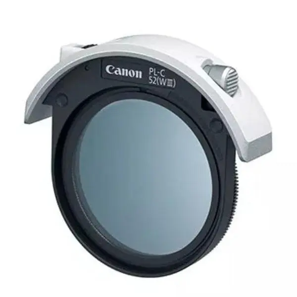 Canon Drop-In Circular Polarizer PL-C 52mm (WIII) for Camera Lenses - Sun Protection, Enhances Color Saturation, Ideal for Wildlife Photography - Includes Drop-In Holder, Lens Filter Slot, Camera Accessories, Polarization, With Holder, Drop-In Mount