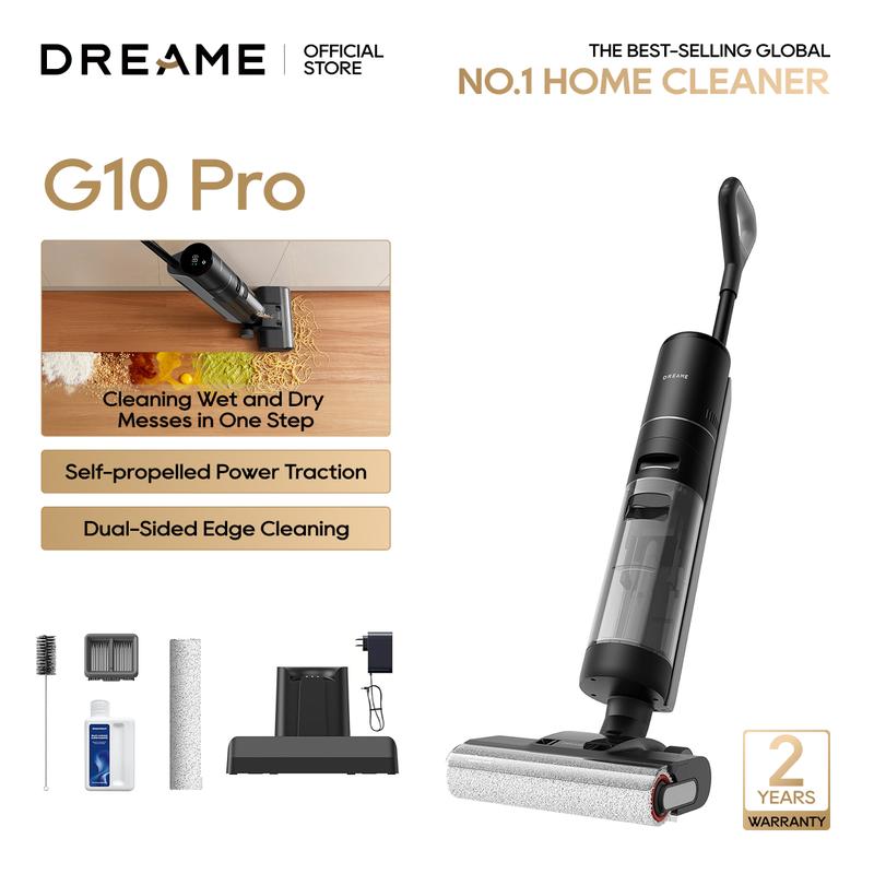 DREAME G10 Wet Dry Vacuum Cleaner, Cordless Vacuum Mop All in One with Auto Self-Cleaning, Up to 30 Mins Runtime, Cordless Floor Cleaner Machine for Hard Floors, Edge Cleaning Wet Dry Vacuum DREAME G10 Wet Dry Vacuum Cleaner, Cordless Vacuum Mop All in One with Auto Self-Cleaning, Up to 30 Mins Runtime, Cordless Floor Cleaner Machine for Hard Floors, Edge Cleaning Wet Dry Vacuum
