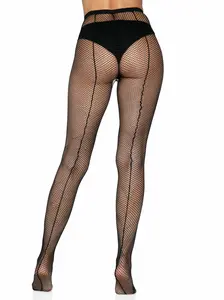 Women's Elegant Callie Fishnet Fabric Tights, Essential Backseam Design, Flattering Leg Fit