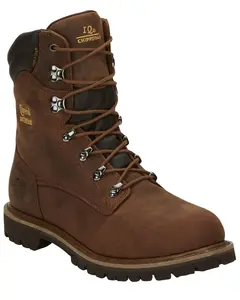 Chippewa Men's Heavy Duty Waterproof And Insulated Aged Bark 8" Work Boot - 55068