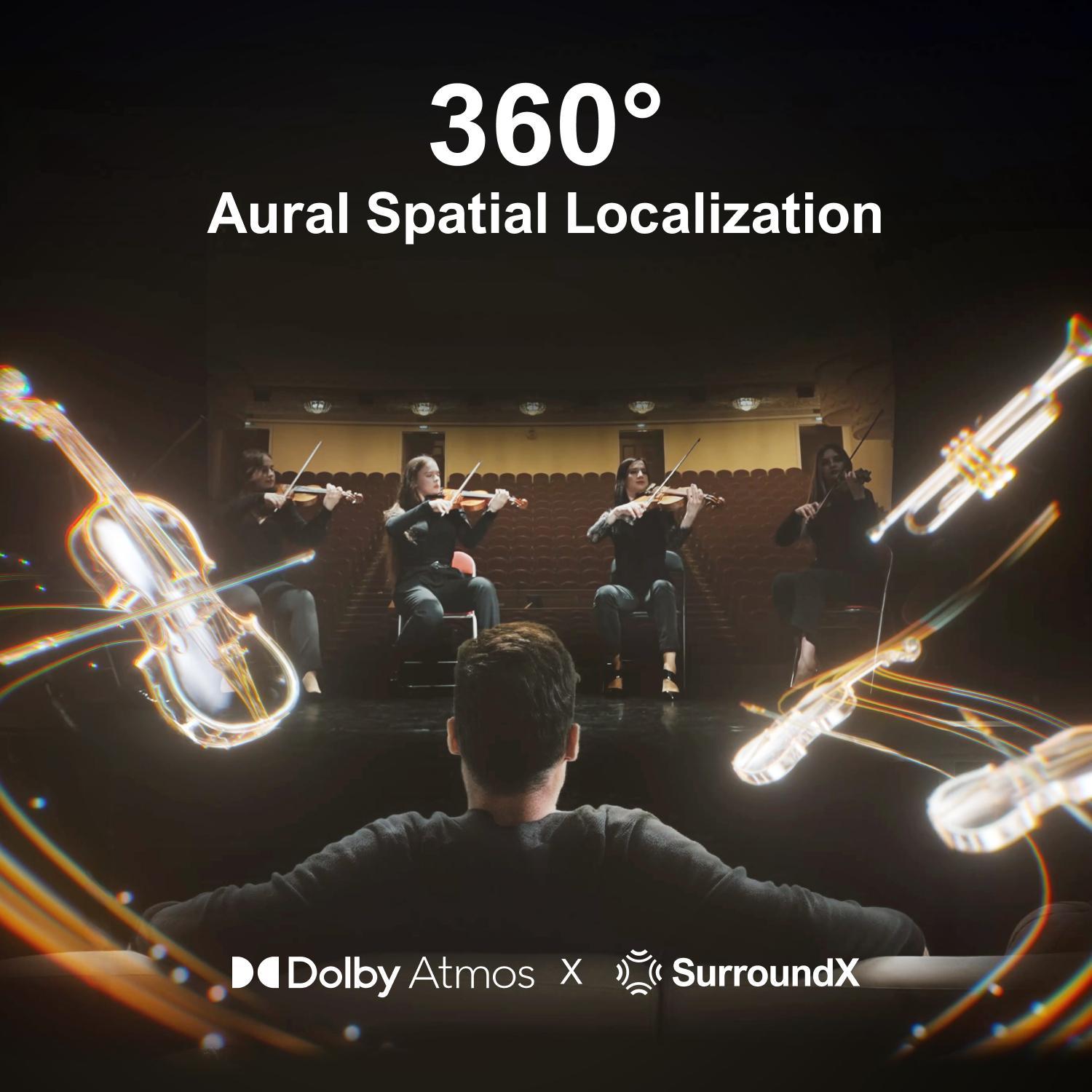 ULTIMEA Poseidon D80 BOOM Soundbar 7.1ch Dolby Atmos with Explosive Deep BASS Subwoofer, 4 Wired Surround Speakers, Subwoofer, HDMI eARC, Bluetooth & App Control – 2025 New Version Home Theater System for Powerful Surround Sound Experience, Black Friday