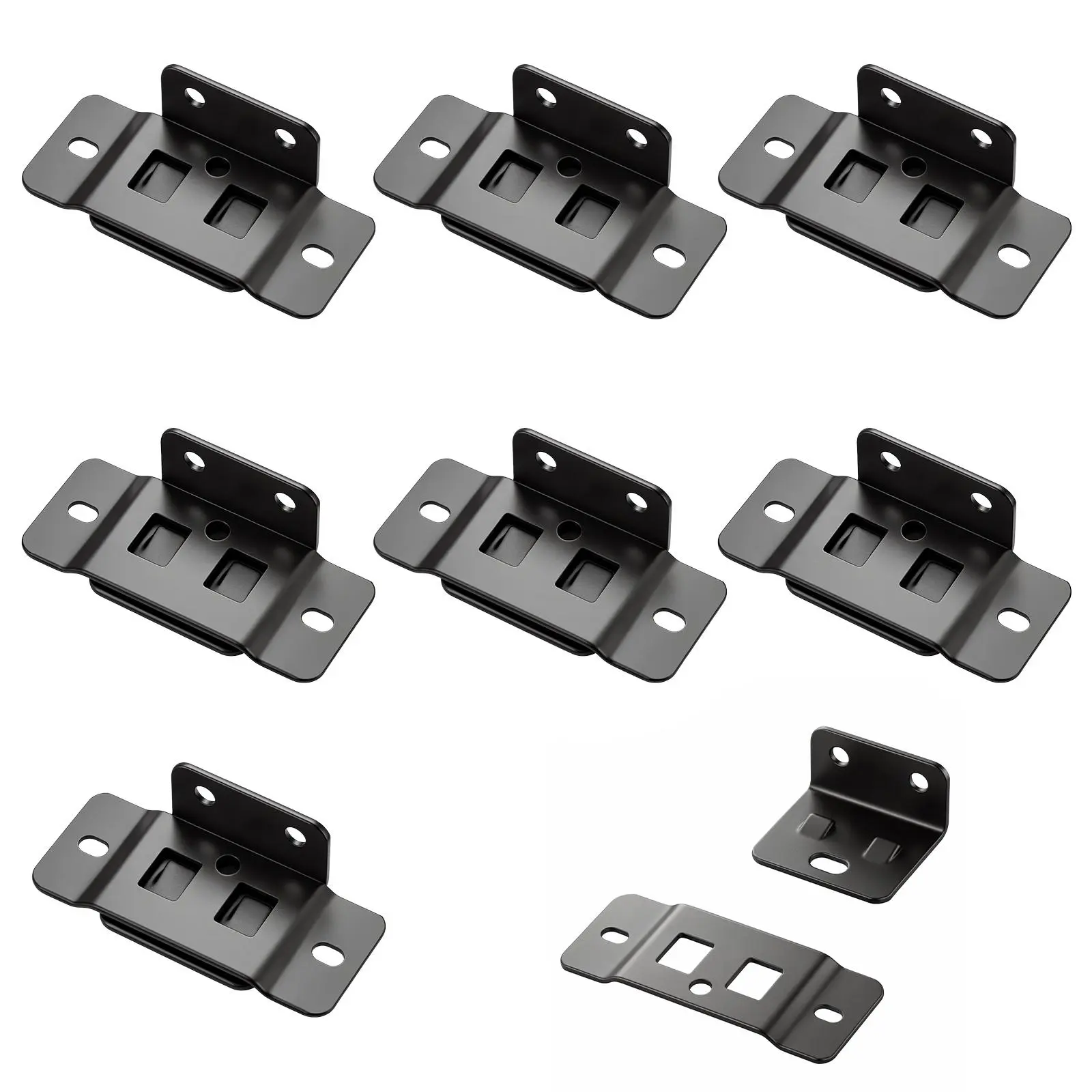8 Pack Quick Fitting Furniture Joint Bracket, Duty Corner Brace Joint Right Angle Bracket, Stainless Steel Furniture Corner Connectors with Screws for Drawers, Cabinets, Tables, and Chairs toolupgrade Tool