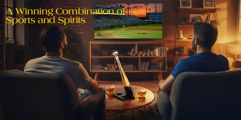 Valentine's Day Gifts Kollea Baseball Whiskey Decanter Set 20Oz with 2 Glasses, Unique Birthday & New Year Gift for Him Brother Guys Boyfriend Coach Liquor Tequila Bourbon Drinking Classic Utensils Fathersdaygift Craftsmanship Classy Elegant