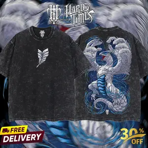 HardTimesClothing - Lugia PKM Retro  Oversize Anime Manga Acid Washed Heavywei shirt, Anime Merch, Gift For Anime Fan. Clothes Oversized