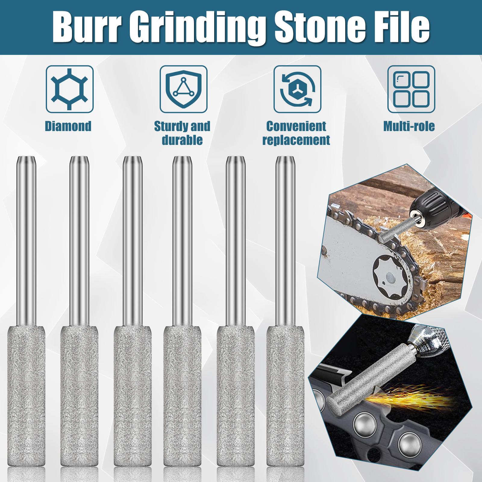 6 Pcs/30pcs Grinding Burr Set Diamond Sharp Rotary Burrs Bit with 1/8 Inch Shank Wear Resistant Burr Grinding Stone File Polishing Grinding Tool Grinding Bits for Chainsaw Stone Metal Wood 6 Pcs/30pcs Grinding Burr Set Diamond Sharp Rotary Burrs Bit with 1/8 Inch Shank Wear Resistant Burr Grinding Stone File Polishing Grinding Tool Grinding Bits for Chainsaw Stone Metal Wood