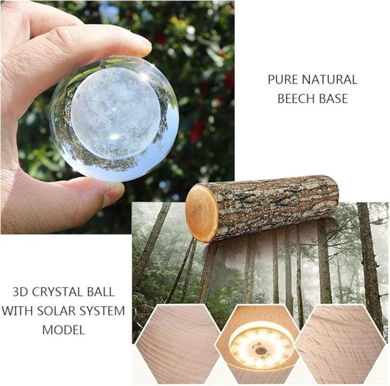 Galaxy Crystal Ball -Magic Galaxy Orbs with Rotating Base- Soothing Musical Gift for Christmas, Birthday, Friends & Family