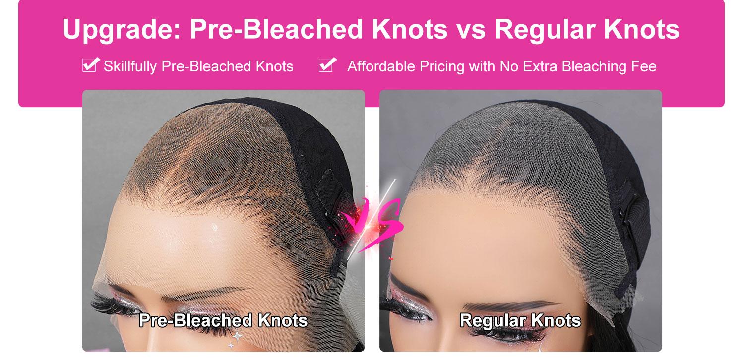 [Clearance Sale] BGMgirl Kinky Straight Pre Bleached Knots 13*4 HD Lace 250% Density Front Wig Pre Plucked Natural Hairline Human Hair Wigs Medium Size Cap TikTokShopBlackFriday