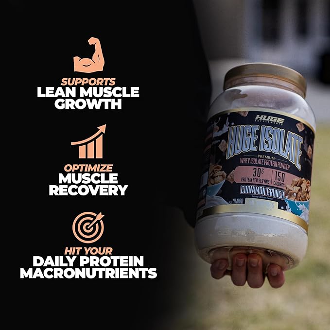 Huge Supplements Huge Isolate - Whey Protein Isolate Powder (30 Servings)