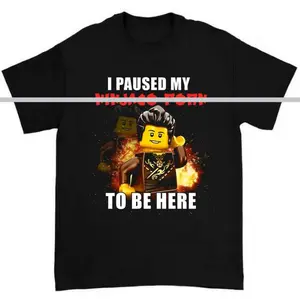 I Paused My Ninjago To Be Here Funny Meme Graphic T-Shirt